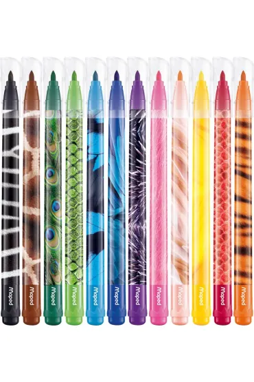 Maped Flamastry Colorpeps animals 12 szt.