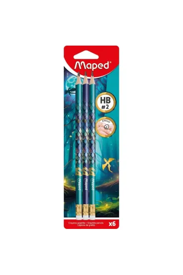 O��wek Dragon HB z gumk� 6 szt MAPED