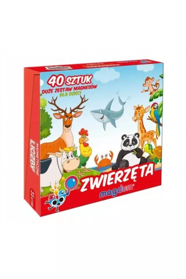 Maksik Magnesy zwierz�ta 40 szt.