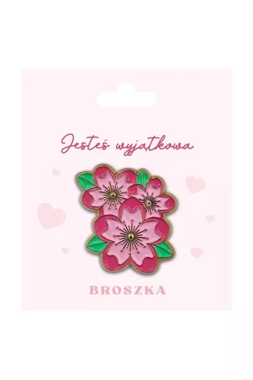 Be-Happy Gifts Broszka w kszta�cie R�owych Kwiat�w Orchidei