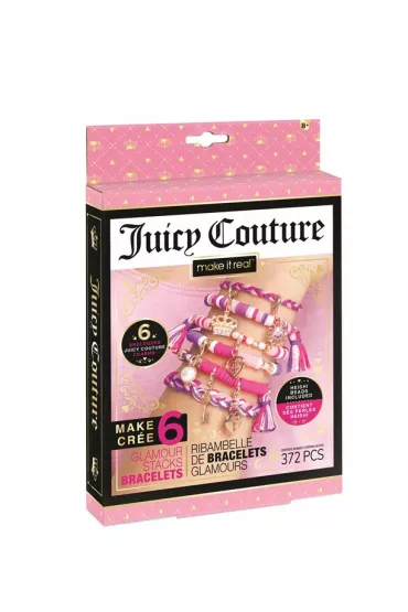 Zestaw do tworzenia bransoletek Juicy Couture Glamour Stacks Make it real