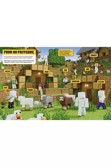 Kreator postaci. Minecraft. Naklejkowa przygoda