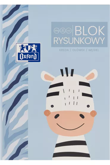 Oxford Blok rysunkowy A2 bia�y 120 g 20 kartek