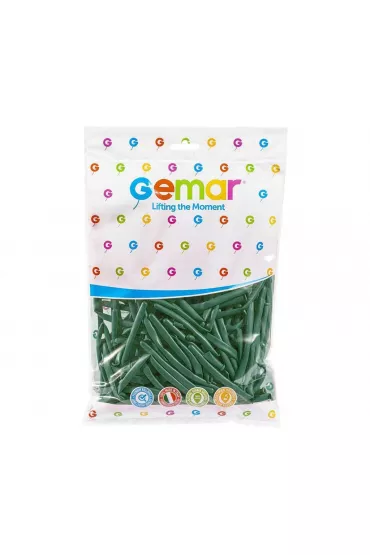 Gemar Balony rurki w�oskie Emerald green 100 szt.
