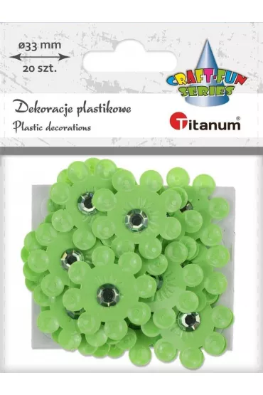Titanum Dekoracje samoprzylepne 3D kwiaty 20 szt.