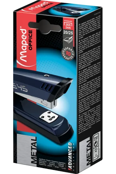 Maped Zszywacz Advanced metalowy granatowy 25 kartek