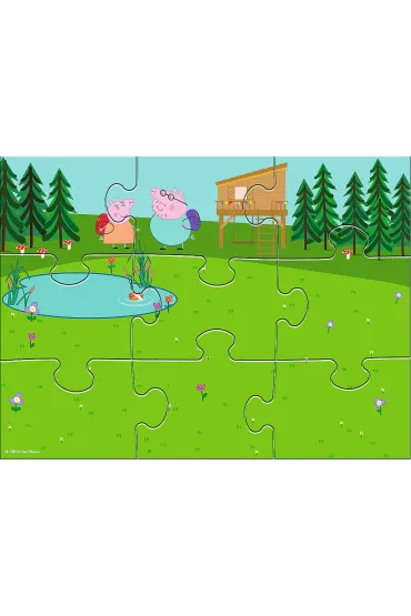 Puzzle magnetyczne Zabawy �winki Peppy Trefl