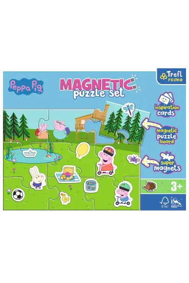 Puzzle magnetyczne Zabawy �winki Peppy Trefl