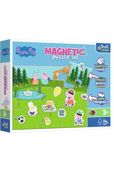 Puzzle magnetyczne Zabawy �winki Peppy Trefl