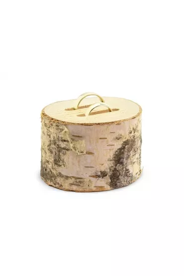 PartyDeco Drewniana podstawka na obr�czki 6cm