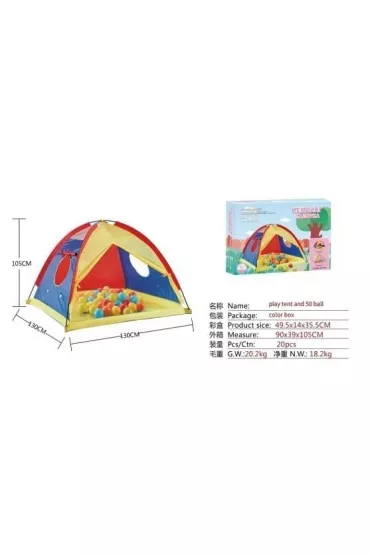 Namiot dzieci�cy 130x130cm + 50 pi�ek Ciuciubabka