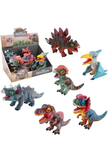 Dinozaur gumowy z g�osem MIX