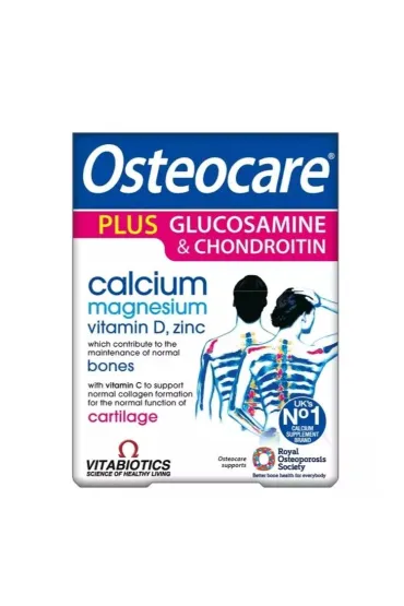 Vitabiotics Osteocare Plus Glucosamine & Chondroitin suplement diety z glukozamin� i chondroityn� 60 tab.