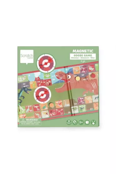 Gra magnetyczna G� ze spinnerem Dinozaury Scratch