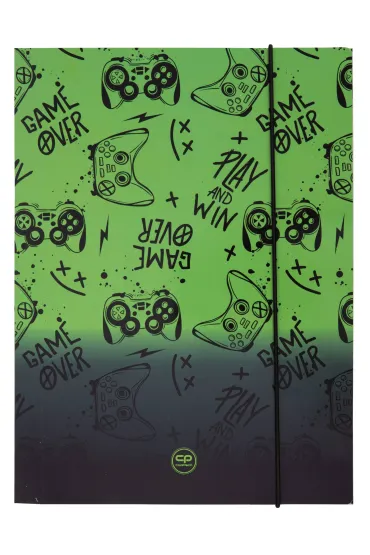 Patio Teczka kartonowa z gumk� A4  Coolpack Game Over Gradient Green