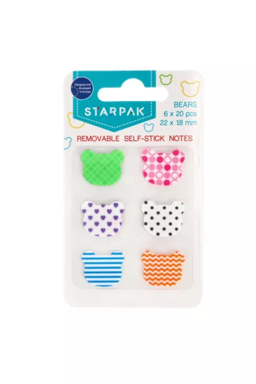 Starpak Zak�adka indeksuj�ca Misie 22 x 18 mm 6 x 20k