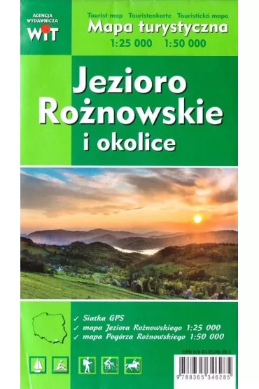 Mapa turystyczna Jezioro Ro�nowskie i okolice 1:25 000