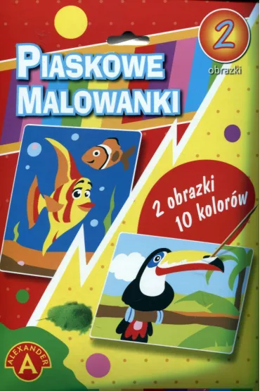 Piaskowe malowanki. Rybka, Tukan