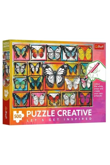 Puzzle 500el Creative Kolekcja motyli TREFL 37561  TR