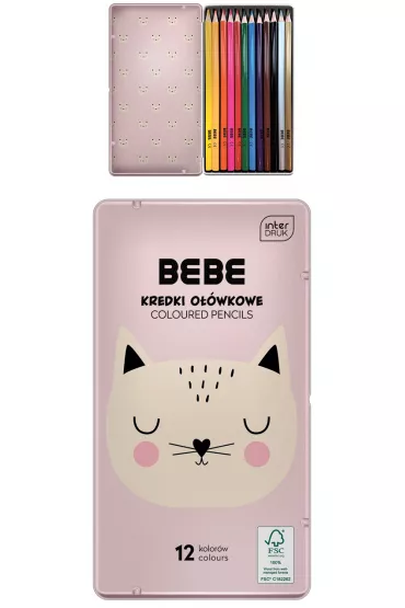 Interdruk Kredki o��wkowe BB GIRL 12 szt.