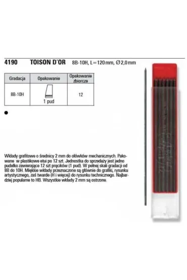 Koh-I-Noor Grafity 2.0mm HB 12 szt.