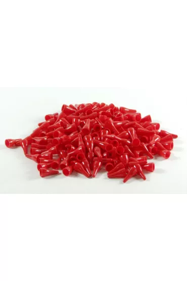 Pionki do gry plastik zwyk�e - czerwone - 100 szt.