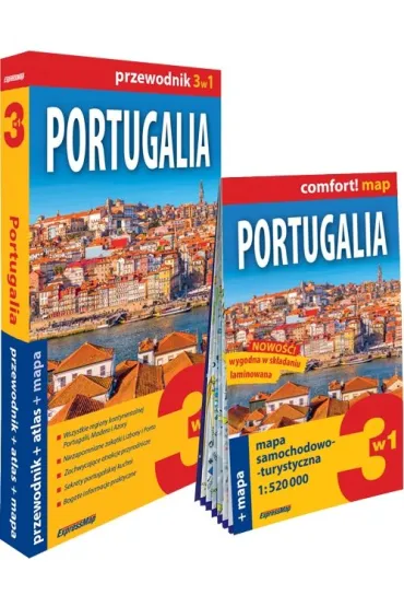 Portugalia 3w1 przewodnik + atlas + mapa - Janusz Andrasz