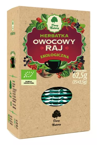 Dary Natury Herbatka owocowy raj 25 x 2,5 g Bio