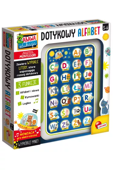 Elektroniczny dotykowy Alfabet Montessori Lisciani