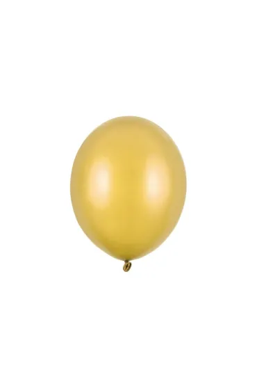 PartyDeco Balony strong Metallic Gold 30cm 50 szt