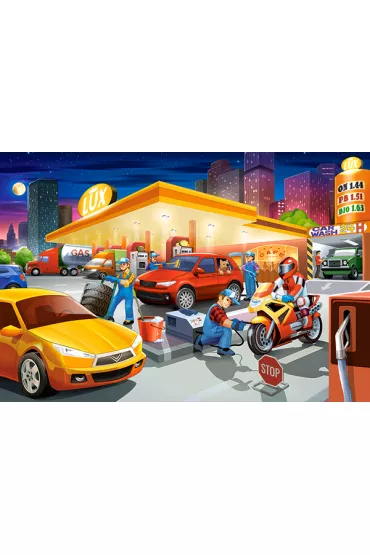 Puzzle maxi 40 el. Gas Station Castorland
