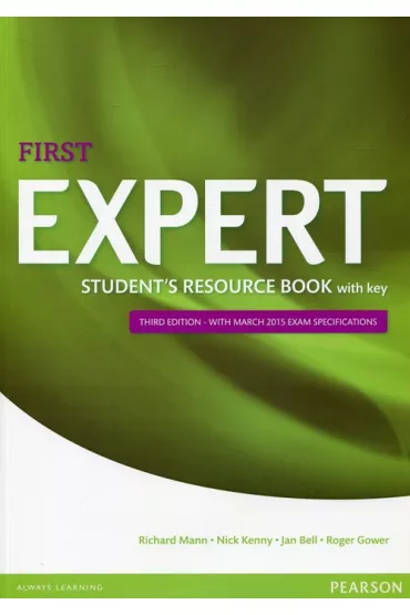 First Expert 3ed Student's Resource Book with key - Nick Kenny