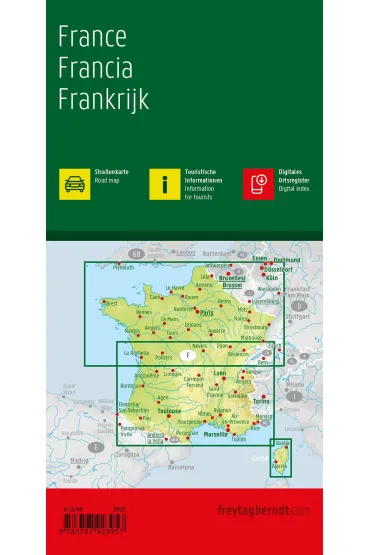 Mapa Francja 1:800 000