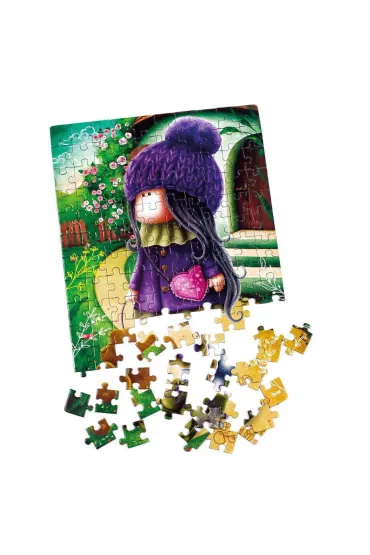 Puzzle 120 el. Urocza laleczka ze s�onikiem Roter Kafer