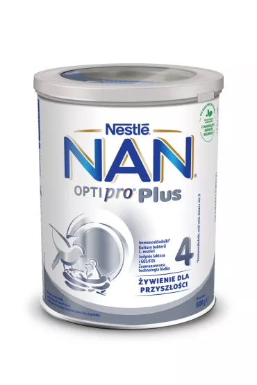 Nestle Nan Optipro Plus 4 Produkt na bazie mleka junior dla dzieci po 2. roku 800 g
