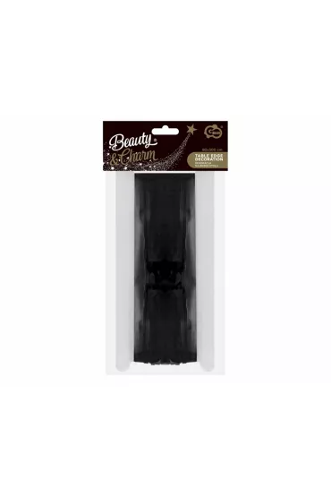 Godan Dekoracja na brzeg sto�u B&C fr�dzle czarna 80x300cm