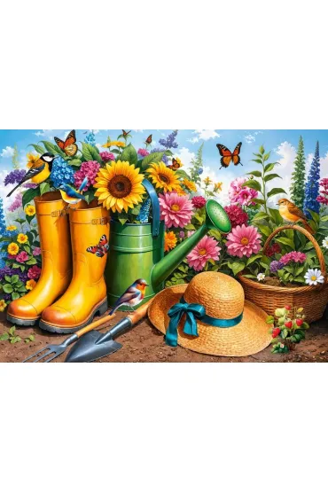 Puzzle 1000 el. Golden Boots Blooming Roots CherryPazzi