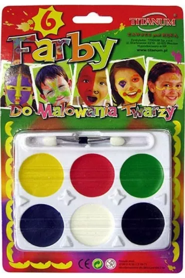 Titanum Farby do malowania twarzy 6 kolor�w