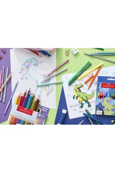 Faber-Castell Flamastry Dinozaur 24 szt.