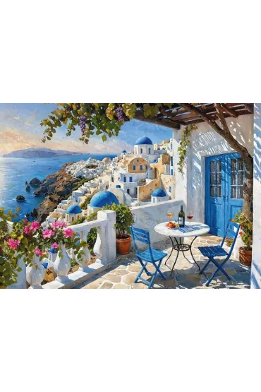 Puzzle 1000 el. Santorini Blues CherryPazzi