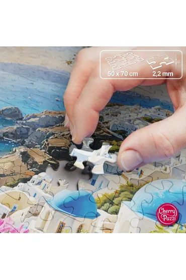 Puzzle 1000 el. Santorini Blues CherryPazzi