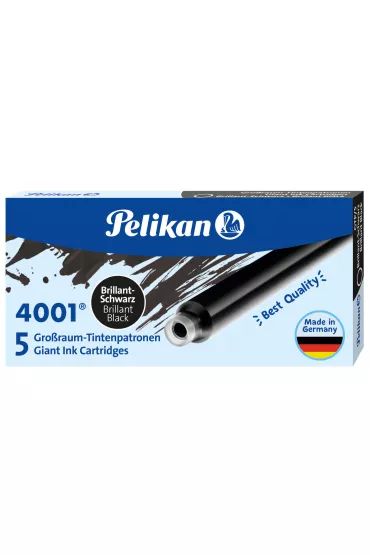 Pelikan Naboje d�ugie GTP/5 czarne 5 szt.