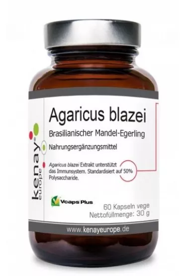 Kenay Agaricus blazei - Pieczarka brazylijska Suplement diety 60 kaps.