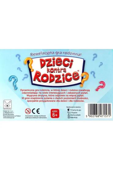 Dzieci kontra Rodzice. Wersja podstawowa Kangur