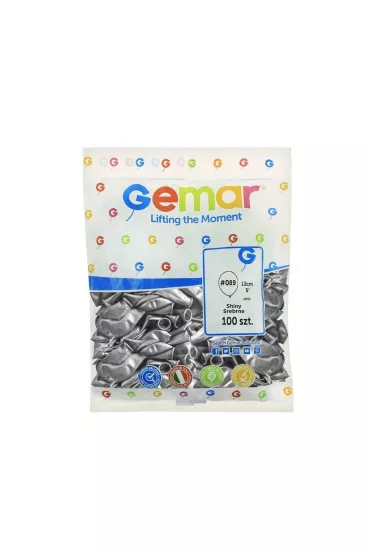 Godan Balony chromowane srebrne 13cm