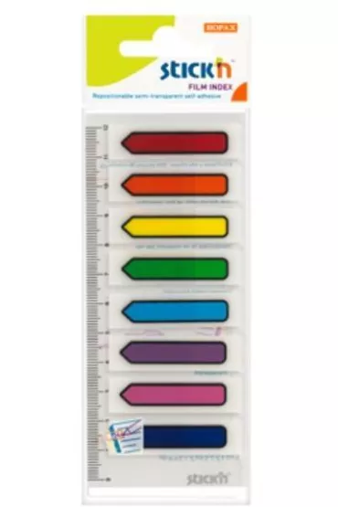Stickn Zak�adki indeks. samoprz. mix 8 kol. neon strza�ki