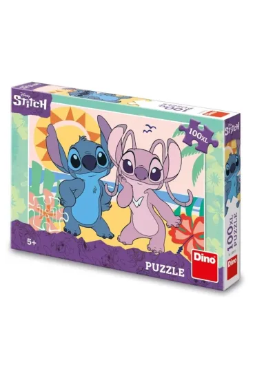 Puzzle 100 el. XL Stitch na pla�y Dino Toys
