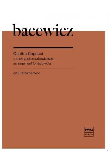 4 capricci per Viola Sola - Gra�yna Bacewicz