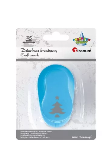 Titanum Dziurkacz z motywem Choinka 25mm