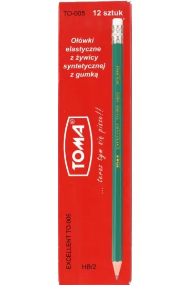 Toma O��wek elastyczny Excellent z gumk� 12 szt.